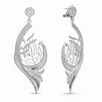 Bahja The Joy Earrings – Sterling Silver & Multicolor Stones