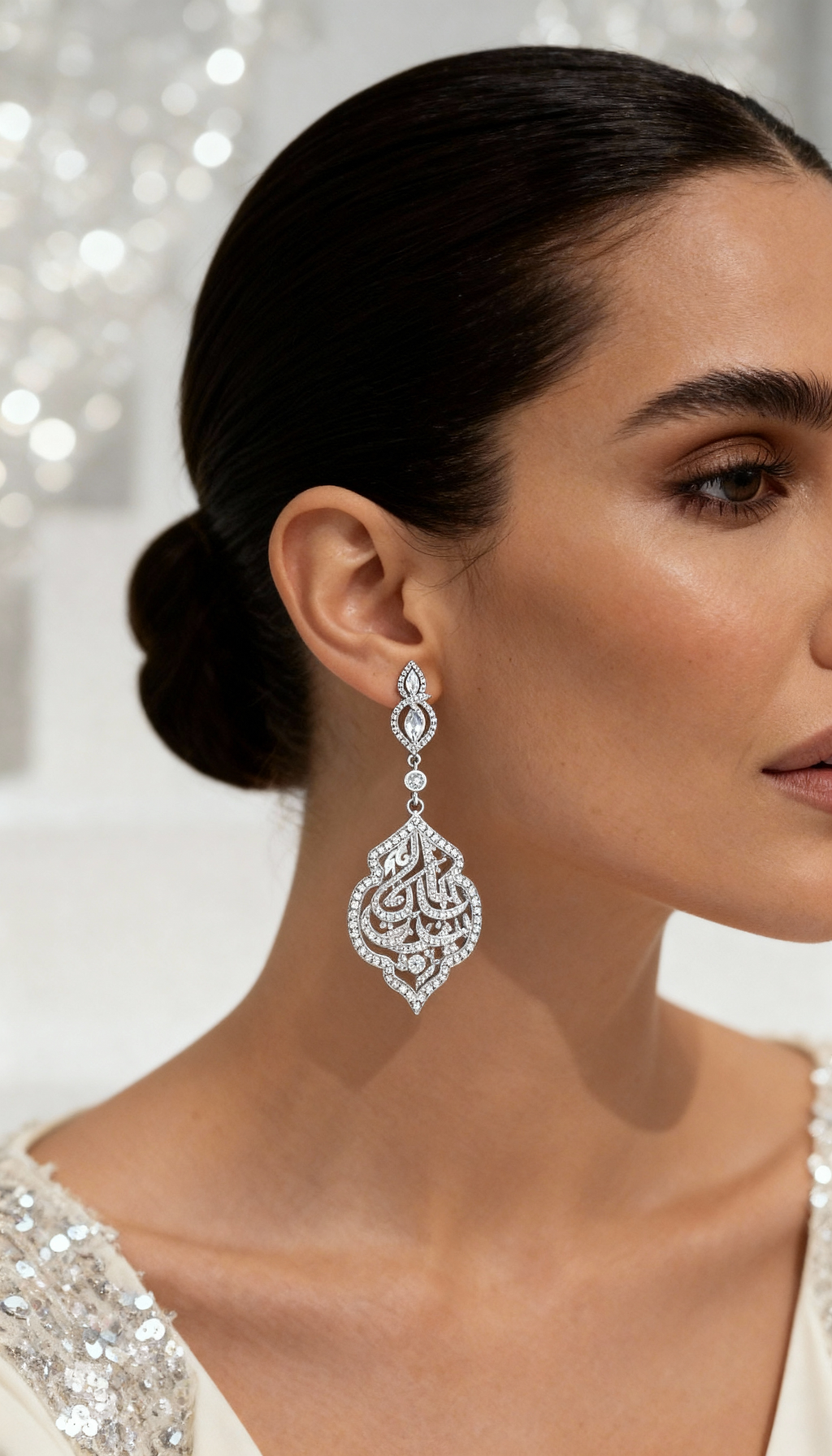 Amana Fidelity | Sterling Silver Zirconia Luxury Earrings